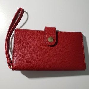 Coach Wristlet Wallet (Red)